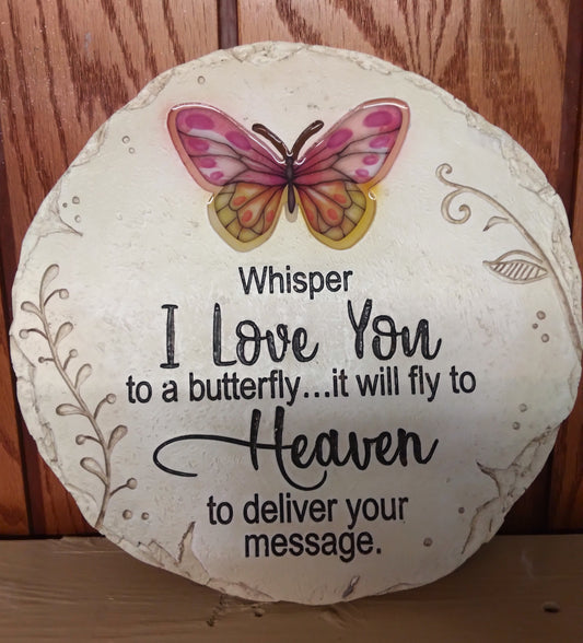 Round Butterfly Stone